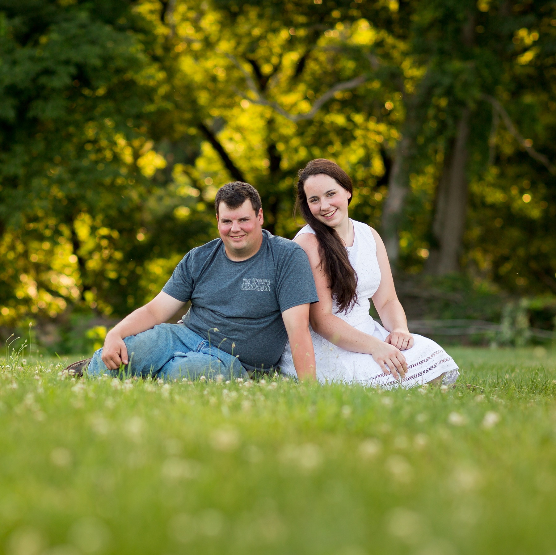 fun engagement photos at a horse farm